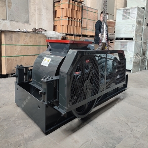 2PG1200x800彈簧式對輥破碎制砂機發貨圖片